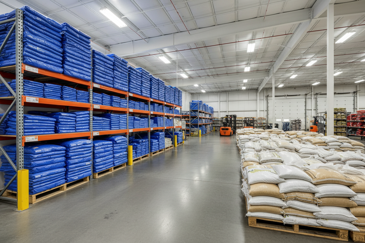 blue tarp and sand bag supply